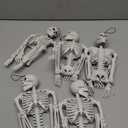JOYIN 5 PCS 16" Halloween Skeleton Decor, Full Body Posable Movable Joints, Hanging Skeletons for Halloween Decoration Indoor Outdoor, Graveyard Haunted House Prop, Spooky Scene Party Favor