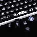 Hyekit Keycaps 108 Keys Backlight Keycap Set OEM Profile Double Shot Shine Through Custom Keycaps for Cherry Gateron MX Switches Mechanical Keyboard