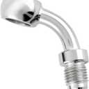 3AN Male to 10.2mm 3/8" Banjo 45 Degree Stainless Steel Brake Hose Brake Clutch Fitting Adapter