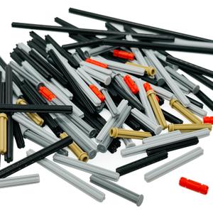 120 Pieces Technical Parts Axle Connectors Building Blocks Accessories Parts Sets Construction Toys Set for Kids 6yrs+ Compatible with Major Brands