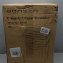 BONSEN Paper Shredder, 20-Sheet 60 Mins Nonstop Heavy Duty Paper Shredder for Office, 60dB Ultra Quiet Cross-Cut Shredder with 6.6 Gals Basket, Anti-Jam CD and Credit Shredder for Home Office (S3104)