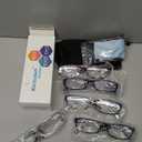 Kerecsen Reading Glasses 5 Pairs Fashion Ladies Readers Spring Hinge with Pattern Print Eyeglasses for Women (Mix Color 2, 1.75)