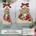 Frog Christmas Ornament 2025 - Gifts for Animal Lover, Unique Animal Lover Gifts for Women Men, Elegant Christmas Tree Decorations, Frog Ornament for Adults Boys Girls Friends