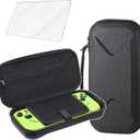 Digi-Tatoo 2in1 Carrying Case & Screen Protector Compatible with 2025 MSI Claw A8/ Claw 8 AI+ (8 inch), Shockproof Scratch-Proof Travel-Friendly Protective Hard Shell Suitcase - Black