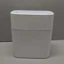 JOYBOS Trash Can with Lid Automatic Garbage Can, 3.8 Gallon Slim Small White Plastic Smart Trash Bin, Narrow Motion Sensor for Bedroom, Bathroom, Toilet Office