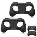 2 x TRANSNOVO Hand Grips for Switch 2Wear-Resistant Switch Accessories Controller Grips for JoyCon2 Pack Comfort Handles (Black)