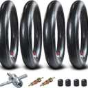 80/100-12 2.75/3.00-12 Inner Tube for 110cc 125cc CRF50 CRF70 XR70 CRF110 KLX110 TTR90 TTR110 PW80 RM60 RM65 DRZ110 TaoTao DB14 SSR Apollo Coolster Dirt Pit Bike Motorcycle Heavy Duty 4 Pack