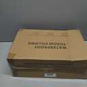 WOLKI Waterproof Outdoor Pillows 20x20 Feather and Down Filled Throw Pillow for Patio Furniture, Outside Decorative Pillow Set of 2,Blue