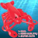 ArtCreativity Lobster Inflate, 1 PC, Animal Party Decorations and Supplies, Blow-Up Lobster Inflate for Animal Birthday Party Favors, Pool Party Float, and Game Prize for Kids