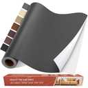 Self Adhesive Leather Repair Patch Kit, 31.5 in x 16 in Large Vinyl Leather Repair Tape for Furniture, Car Seat, Couch, Sofa, Chair Dark Grey (31.5x16 inch)