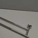 JQK Chrome Towel Bar, 24 Inch 304 Stainless Steel Thicken 0.8mm Double Bath Towel Rack for Bathroom, Towel Holder Polished Chrome Wall Mount, Total Length 27.16 Inch, TB100L24-CH