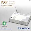 Mayfair Linen 100% Organic Cotton Percale Weave Fitted Sheet Twin XL Size, White, 1 Deep Pocket Twin XL Fitted Sheet, Fits Mattress Upto 16" Crisp and Cool Bed Linen, Luxury GOTS Certified Sheets