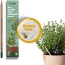 SproutWorld Wood-Cased Pencils | Happy Bee Edition | HB Pre-Sharpened Graphite Plantable Wooden Pencils with Bee-friendly Flower, Herb & Vegetable Seed, Ideal Gift for Drawing, Sketching | 5 pcs