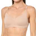 Calvin Klein Women's Form to Body Lightly Lined Bralette (Medium, Beige)