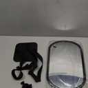 Baby Car Mirror, Safety Car Seat Mirror for Rear Facing Infant, Clear Wide View, 360Rotation, Easily Observe the Baby Move, Secure, Shatterproof, Crash Tested and Certified (Black)