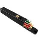 OUTTDID Wrapping Paper Storage Bag 31", Gift Wrapping Paper Organizer Storage Containers with Pocket for Crafts Poster Tools, Christmas Wrap Paper Holder fits for 9 Standard Rolls, Black