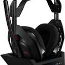 Logitech G Astro A50 Multi-Platform Wireless Gaming Headset + Base Station for PS5/Xbox/PC: PLAYSYNC Audio Switcher, <16bit/48kHz (Console), <24bit/48kHz (PC), 24hr Battery, 2.4GHz & BT - Black
