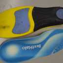 BestHalo Heavy Duty Plantar Fasciitis Insoles - 220+ lbs High Arch Support Orthotic Inserts for Pain Relief, Flat Feet, Heel Pain, Work Boots (Blue, Men 9-10.5 | Women 10-11.5)