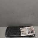 StorageWorks Narrow Storage Bins, Small Basket for Closet and Shelves, Fabric Organizer with Handles, Toilet Paper Storage, Black, 2-Pack (15"L x 6"W x 5"H)