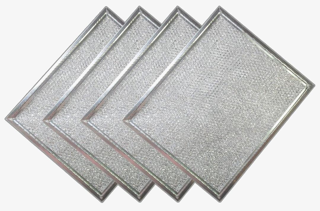 97006931 BP29 10.5 x 8.75 in Range Hood vent Filter Compatible with Kitchen exhaust fan filter s97006931 88150 99010121 broan 41000 40000 f40000 6105c thin Aluminum, 4 Pack