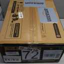 Qewoce Ceiling Fans with Lights and Remote, 19" Flush Mount Low Profile Ceiling Fan, 3-Color Dimmable LED Fandelier, 6-Speed Reversible Ceiling Fan for Living Room, Bedroom & Kids Room (F003, White)