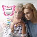 Sympathy Butterfly Crystal Suncatcher Gifts for Loss of Daughter Bereavement Gift Idea for Loss of Daughter Crystal Suncatcher Butterfly Rainbow Maker Window Hanging (Pink)