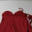 ADOME Women Slip Lingerie Lace Chemise Babydoll Nightgown V-Neck Full Slip Dress (Large)