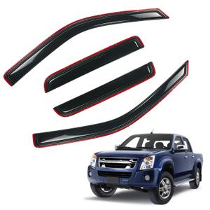 PLDDE in-Channel Rain Guards Compatible with 02-08 Dodge Ram 1500 Quad Cab