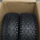 13x5.00-6 Rubber Lawn Mower Tire and Wheel, 2 Pcs Replacement 13x5-6nhs Riding Mowers Lawn Pneumatic Tire with Bearing Bore 3/4" & 5/8", 3" -4.5" Centered Hub
