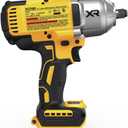 DEWALT 20V MAX Cordless Impact Wrench, 1/2 Impact Gun, High Torque with Hog Ring Anvil, Tool Only (DCF900B)
