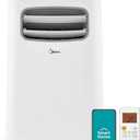 Midea 10,000 BTU ASHRAE (5,800 BTU SACC) Portable Air Conditioner, Cools up to 200 Sq. Ft., with Dehumidifier & Fan mode, Control with Remote, Amazon Alexa & Google Assistant, Easy-to-use and Install