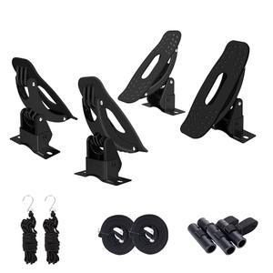 DRSPORTS Heavy Duty Universal Jetty Saddle Rack for Kayak Carrier Canoe with Stainless Steel Base, Mount on SUV, Car and Truck Crossbar
