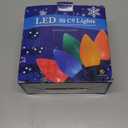 HAYATA Multi Color C9 Big Bulbs Classic Christmas Lights 50 LED 32ft Indoor Outdoor Home Yard Xmas Tree Decorations (Multi Color - 50LED)