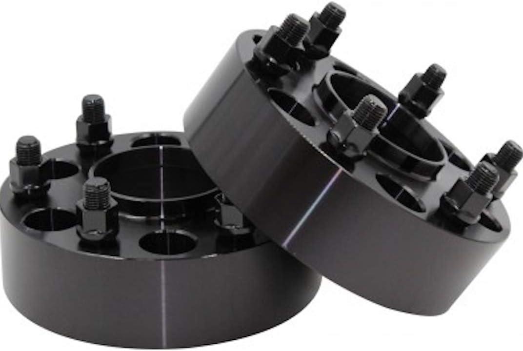 6550-6550H-E106 Black Set of 2 Hub Centric Wheel Adapter, 2 Pack