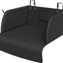 PETICON SUV Cargo Liner for Dogs, Waterproof Trunk Cover with Cushioned Sides to Protect Pet, Full Coverage Non-Slip Seat Cover for SUVs with Bumper Flap Protector