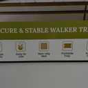 Walker Tray for Folding Walker with Cup Holders, Non-Slip Mat & Bag - Adjustable Universal Plastic Food Table for Seniors - Detachable Guardian Accessories - Removable Walker Trays for rolling walker