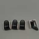 4 Pcs Toothbrush Holders Wall Mounted, Single Slot Design, Shower Self Adhesive Wall Mounted Toothbrush Holder with Cover, Waterproof and Dustproof, Suitable for Bathroom, Family, Travel (Grey)