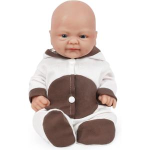 Vollence 14 inch Full Body Silicone Baby Dolls,Not Vinyl Dolls,Soft Realistic Real Silicone Baby Doll Bald, Lifelike Newborn Platinum Silicone Baby Doll - Girl