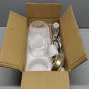 ROCUNSI 3-Light Gold Kitchen Island Lighting, Gold Pendant Light Fixture, Farmhouse Dining Room Light Fixtures Over Table, Modern Hanging Light Fixtures with Clear Glass, E26 Base, Bulbs Not Included