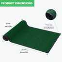 Commercial Runner Rug, 3 x 10 FT Entrance Floor Mat Area Rugs Hallway Carpet with Non-Slip PVC Backing Indoor Outdoor Home Doormat for Office Balcony Corridor Kitchen Garage(Green), 2'11" x 9'10"