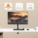 Pholiten Single Monitor Stand, Heavy Duty Adjustable Monitor Arm Desk Mount for 13-32Inch, Tilt, Swivel, Rotate, Support 22 lbs,Black