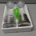 Home EC Premium Stainless Steel Sea Salt and Pepper Grinder Set of 2 - Adjustable Ceramic - Tall Glass Salt and Pepper Shakers - Kitchen Spice Mill W/Funnel & EBook