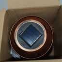 Solar Bird Feeder,Metal Wild Bird Feeders for Outdoor Hanging, Waterproof Outside Large birdfeeders for Cardinals,Mushroom Shaped Solar Garden Decor Lantern as Gift for Bird Lovers