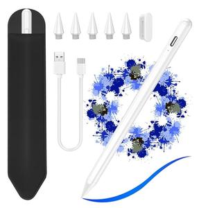 Stylus Pen for iPad 2018-2023, Compatible with ipad 10th Generation Pencil with Tilt Sensitivity & Palm Rejection & Magnetic, Pencil for iPad 10/9/8/7/6, Air 3/4/5, Mini 5/6, Pro 11"/12.9"