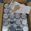 STARSIDE 4 oz Glass Mason Jars with Airtight Silver Lids and Bands, 40-Pack with Stickers,Tags & Twines, Mini Canning Jars for Jams, Honey, Spices, Dried Snacks, DIY Crafts, Wedding Favors