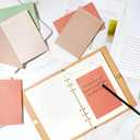 9 Pads Lined Sticky Notes 4x6 in Post, Vintage Colors Self Pad Its, Super Sticking Power Memo Pads Its, 40 Sheets/pad