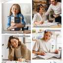 3 x 2026 Planner, Weekly and Monthly Calendar Planner from January 2026 - December 2026, 5.75" x 8.38" Hardcover Leather Hourly Appointment Book with Tabs, A5 Spiral Daily Planners for College School Work Home, Black