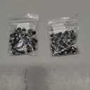 uxcell 2 Yards Black Rhinestone Chain Bulk with Silver Plated Brass Chain for Jewelry Making Craft DIY Bracelet, Necklace, Glass, Shoes, Clothes Decoration (1 Yard for Each Piece)