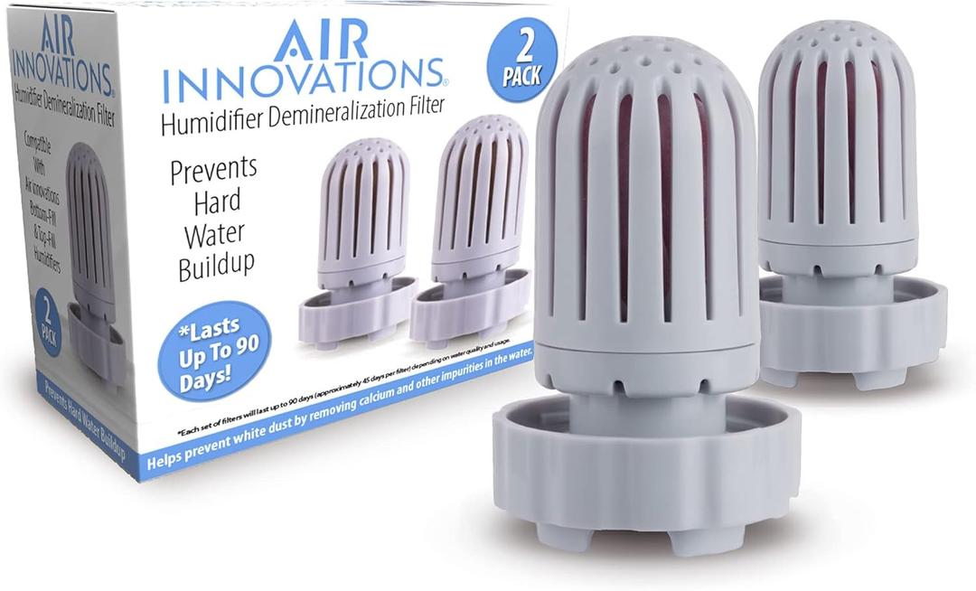 Air Innovations HUMIDIF Humidifier Demineralization Filters-Plastic-Set of 2, Silver