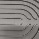 JACZZO Compact Dish Drying Mat (14.7" x 10.2") - Small Silicone Drainer Mat with Spout for RV, Apartment, Kitchenette & Bar Counters, Heat Resistant (Gray)